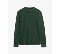 T-shirt manches longues Superdry Vintage Textured Grandad Vert M