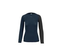 T shirt manches longues thermique karpos dinamico merino 130 femme bleu noir