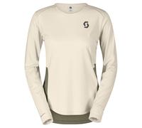 SCOTT Tee W Endurance Tech Ls - Femme - Beige / Vert - taille XS- modèle 2025