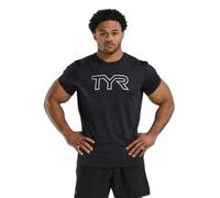 T-shirt TYR Airtech à manches courtes noir pur. - S