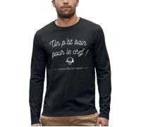 T-shirt manches longues Un p'tit bain pour le chef ! Réplique du film la 7eme compagnie - Réplique culte - Homme XL