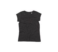 T-shirt manches roulÃ©es femme Mantis Gris XS