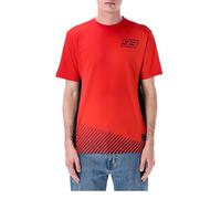 T-Shirt - Marc Marquez 93 Stripes Moto GP Homme Rouge/Bleu (FR/ES, Alpha/Lettres, XXL, Taille Normale, Taille Normale, Rosso)