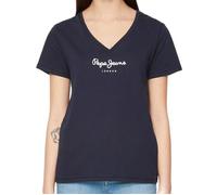 Pepe Jeans Col en V Wendy T-Shirt, Bleu (Dulwich), S Femme