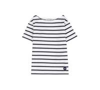 T-shirt marinière enfant - Armor-Lux - Hoëdic - Blanc/Bleu - Manches courtes - Col bateau 3 ans