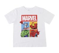 T-Shirt Marvel à Manches Courtes pour garçons et Filles - T-Shirt Avengers Respirant et Confortable pour Enfants, vêtements d'été pour Le Quotidien et Les Sorties