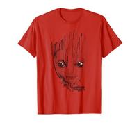 T-shirt Marvel Guardians Vol. 2 avec motif Groot Lines Face Graphic C2 T-Shirt