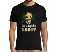 T-Shirt - Marvel - Je s'appelle Groot - 100% Coton - Col Rond - Manches Courtes S