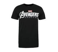 T-Shirt - MARVEL - Les Vengeurs - Manches Courtes - Noir - Imprimé Logo Avengers L