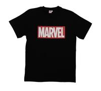 T-shirt Marvel pour homme - UNITED LABELS - Manches courtes - Noir - 100% coton XL