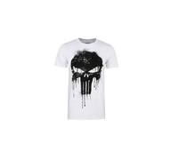 T-shirt - Marvel - Punisher Skull - 100% Coton - Blanc - Manches courtes XXL