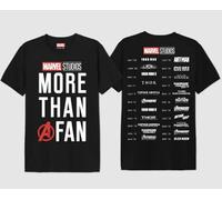 T-shirt Marvel Studios - More Than A Fan - S - Noir Noir G