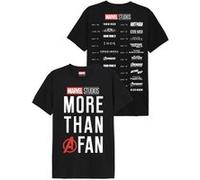 T-shirt Marvel Studios - More Than A Fan - S - Noir Noir G