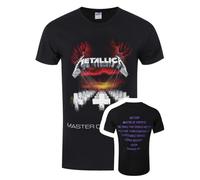 Metallica T-shirt homme Master of Puppets Manches courtes Noir L 100% coton Coupe standard