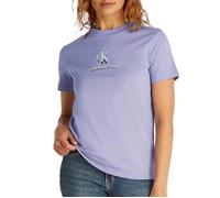 Calvin Klein T-Shirt Manches Courtes Femme Shadow Graphic Tee Regular Fit, Violet (Persian Violet), S