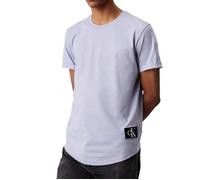 T-Shirt Mauve Homme Calvin Klein Jeans Badge Turn Up Sleeve S