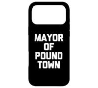 T-Shirt Mayor of Pound Town avec Dicton drôle Sarcastique Sexy Sexe Coque pour iPhone 17 Pro Max