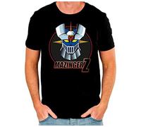 T-shirt Mazinger Z pour homme à manches courtes 100 % coton - Couleur noire - T-shirt Anime-EGB-Manga-Dessins .., Noir , M