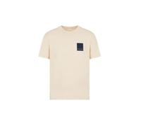 T-shirt MC logo patché - Armani Exchange - Homme - Beige - Droite - Manches courtes - 100% Coton M