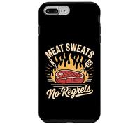 T-Shirt Meat Sweats No Regrets Steak Bacon Pork Lovers Coque pour iPhone 7 Plus/8 Plus