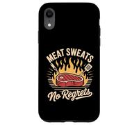 T-Shirt Meat Sweats No Regrets Steak Bacon Pork Lovers Coque pour iPhone XR
