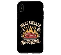 T-Shirt Meat Sweats No Regrets Steak Bacon Pork Lovers Coque pour iPhone XS Max