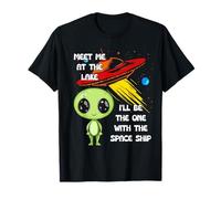 T-Shirt Meet Me At The Lake Alien Spaceship T-Shirt