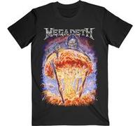 Megadeth T-shirt Rust in Peace 30 Th Anniversaire Band Logo Nouveau Officiel Noir Taille M