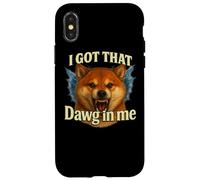 T-Shirt mème I Got That Dawg in Me Shiba Inu Coque pour iPhone X/XS