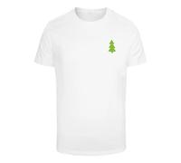 T-shirt Merchcode Christmas Vibes Blanc XL