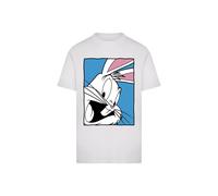 Merchcode T-Shirt 'Looney Tunes Bugs Bunny Funny Face 2.0' bleu / rose / blanc / blanc cassé, Taille XL