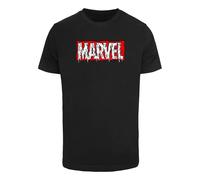 Merchcode T-Shirt 'Marvel Drip' rouge / noir / blanc, Taille M