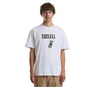 T-shirt Merchcode Nirvana Nevermind Dollar Blanc M