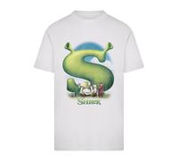 T-shirt Merchcode Shrek Distressed Poster Blanc XS