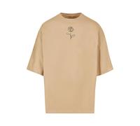 Mc Clothes Spring Rosespring Rose Huge Short Sleeve T-shirt Beige L Homme