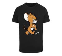 ABSOLUTE CULT T-Shirt 'Tom & Jerry - Angry Mouse' caramel / noir / blanc, Taille XS
