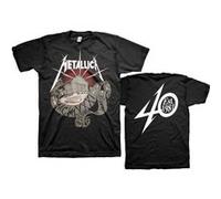Metallica T-shirt 40th Anniversary Forty Years Homme Manches courtes Noir M