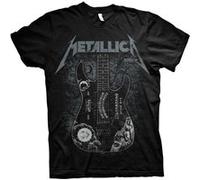 T-shirt metallica hammett ouija guitar unisexe noir taille xxl Noir G
