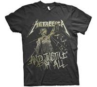 T-shirt metallica justice vintage unisexe noir taille xxl Noir G