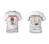T-shirt metallica master of puppets tracks unisexe noir taille l Noir G