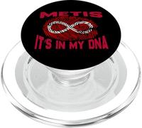 T-Shirt Metis It's in My DNA, Drapeau Rouge métis, Drapeau de la Nation métisse PopSockets PopGrip pour MagSafe
