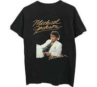 Rockoff Trade Michael Jackson Thriller White Suit T-Shirt, Noir (Black Black), X-Large Homme