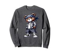 T-shirt mignon Hip Hop Teddy Bear 90 hip hop West Coast USA Sweatshirt