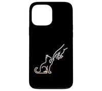 T-Shirt Mignon pour Animal de Compagnie Love My Cat Best Friend Poing Bosse Patte Chat Coque pour iPhone 13 Pro Max