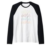 T-Shirt Mika Prénom Mon T-Shirt personnalisé nommé Manche Raglan