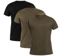T-shirt militaire Black/Forest Green/Khaki - 3 pcs. XXL