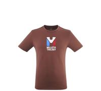 T shirt millet chamonix trilogy marron homme