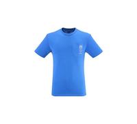 T shirt millet compagnie des guides chamonix pocket bleu homme
