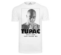 T-shirt Mister Tee 2pac prayer Blanc XL