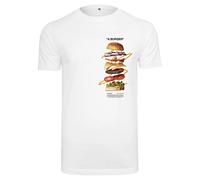 T-shirt Mister Tee a burger Blanc S